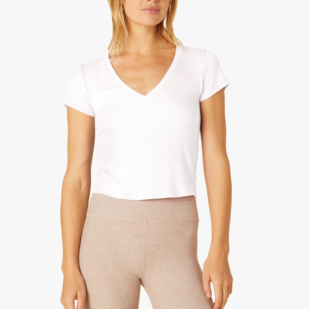 Beyond Yoga Take The Plunge Vneck T-shirt